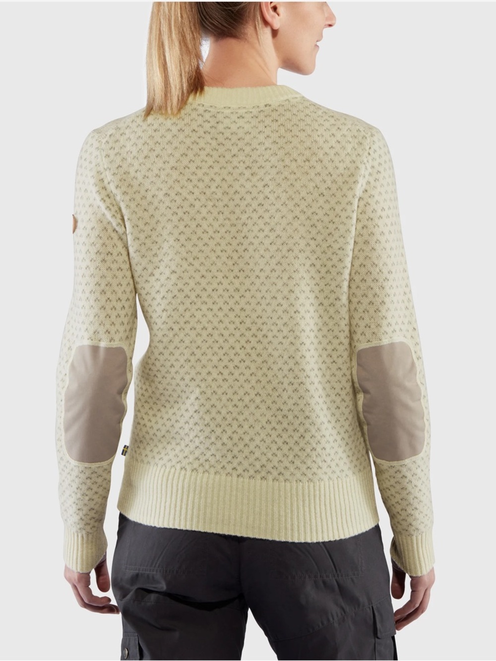 Fjallraven ÖVIK NORDIC SWEATER W Wool Crewneck Wool Cream Size Small